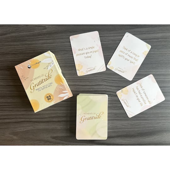 ThinkPsych® Moments of Gratitude Daily Question for Mindfulness & Self-Reflection Set